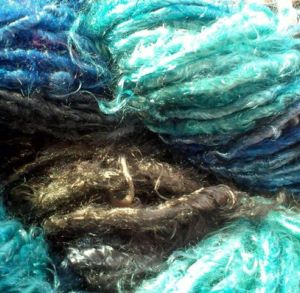 Handspun Banana Palm Silk - Dark Wave